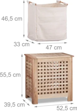 Relaxdays Wäschetruhe Walnuss -Leifheit || Vileda || Wenko Verkaufsgeschäft c1306526303911f6e5c9a773d4fbebf3