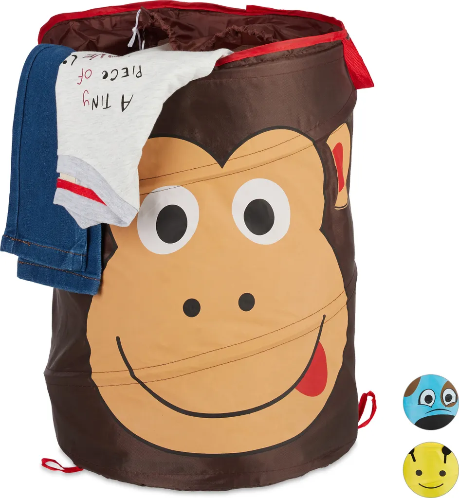 Relaxdays Pop-Up Wäschekorb Für Kinder 1 Relaxdays Pop-Up Wäschekorb Für Kinder