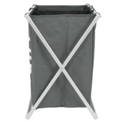 Wäschesammler HWC-C36, Laundry Wäschesortierer Wäschekorb, 2 Fächer Klappbar 58x59x37cm 127l Grau -Leifheit || Vileda || Wenko Verkaufsgeschäft c2a9406e53d01de43cb3730ef15853fe