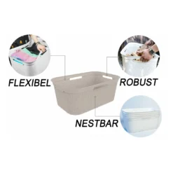 ROTHO Wäschekorb 41 L BRISEN, Farbe:Cappuccino 11 ROTHO Wäschekorb 41 L BRISEN, Farbe:Cappuccino -Leifheit || Vileda || Wenko Verkaufsgeschäft c2e464433eb09f479934cd74c3403055