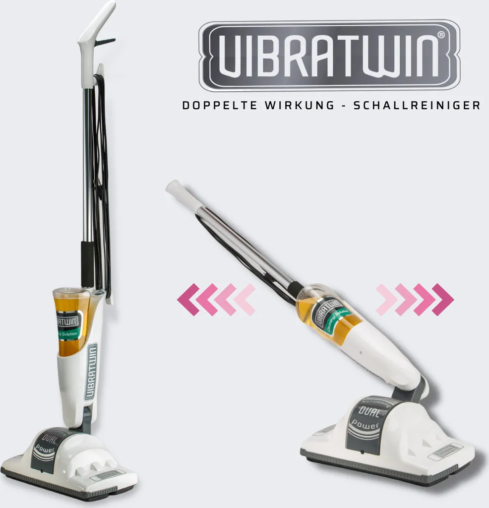 VibraTwin® - Bodenreiniger Für Reinigung Und Pflege Von Fußböden, Elektrischer Bodenwischer - Wischmopp, Poliermaschine, Mit Vibrierenden Matten Und Sprühfunktion - Aus Der TV Werbung 3 VibraTwin® - Bodenreiniger Für Reinigung Und Pflege Von Fußböden, Elektrischer Bodenwischer - Wischmopp, Poliermaschine, Mit Vibrierenden Matten Und Sprühfunktion - Aus Der TV Werbung – Bild 3