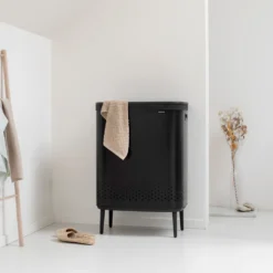 Brabantia Bo Wäschekorb Hi, 90 L, Rechteckig, Schwarz, Schwarz, 540 Mm, 320 Mm -Leifheit || Vileda || Wenko Verkaufsgeschäft c3a96230492282dd9dfe946f9deef1ef