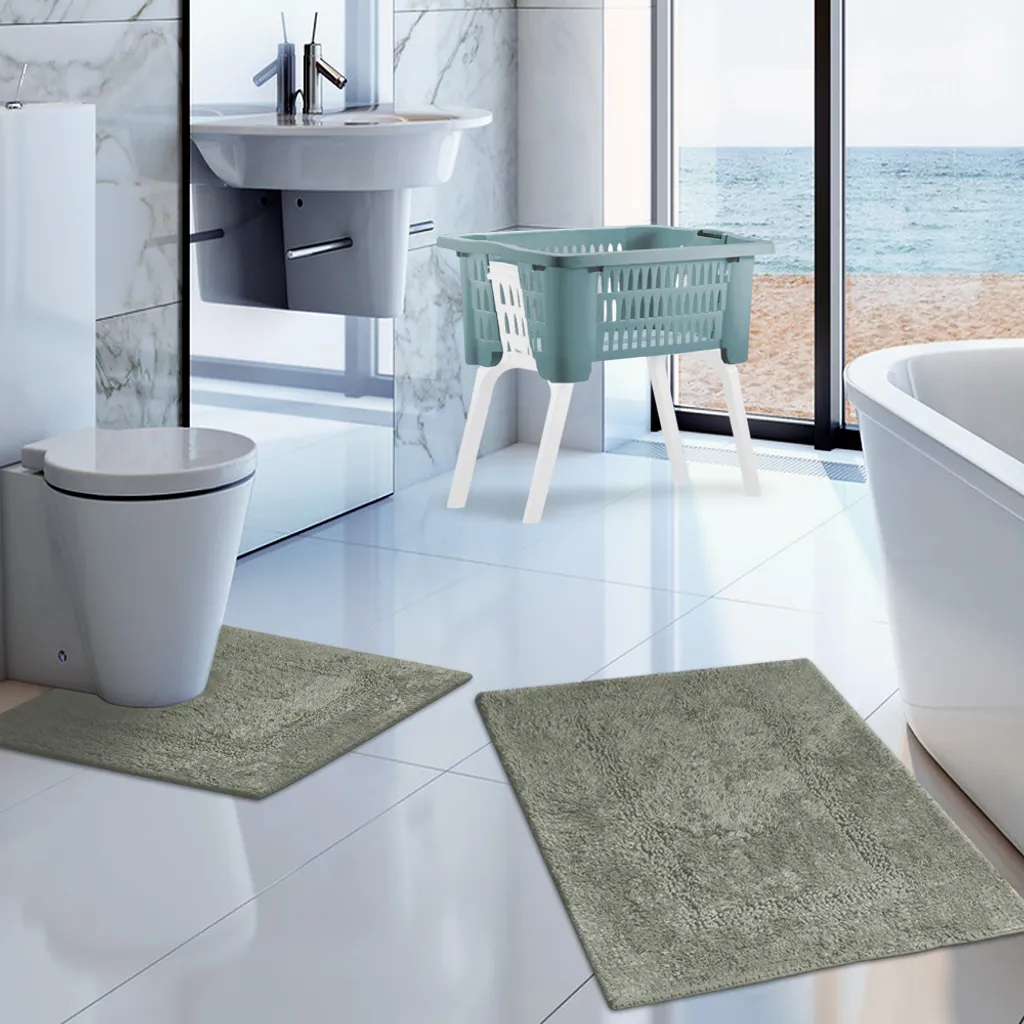 Deuba Wäschekorb Klappbare Standfüße Tragegriff 38L Badezimmer Wäschesammler Waschbehälter Aufbewahrungskorb Kunststoff, Farbe:blau 2 Deuba Wäschekorb Klappbare Standfüße Tragegriff 38L Badezimmer Wäschesammler Waschbehälter Aufbewahrungskorb Kunststoff, Farbe:blau – Bild 2