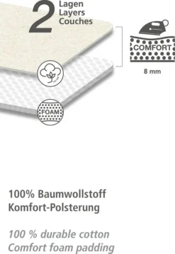 WENKO Bügeltisch Classic Black 120 X 38 Cm 14 WENKO Bügeltisch Classic Black 120 X 38 Cm -Leifheit || Vileda || Wenko Verkaufsgeschäft c43a6c96788107075615232211805f5c 1