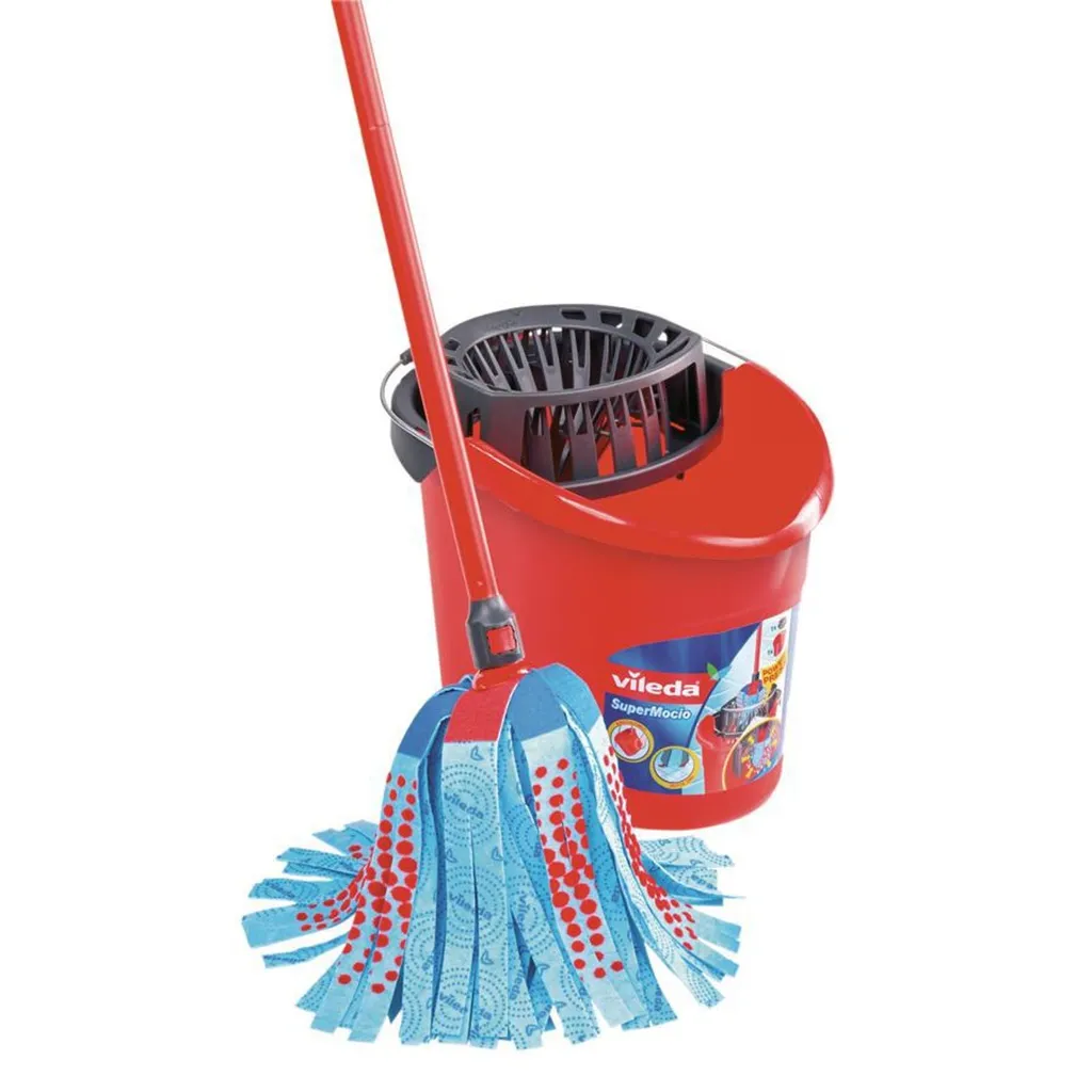 Vileda Mop PutzEimer SuperMocio 3 Action Komplett Set 7 Vileda Mop PutzEimer SuperMocio 3 Action Komplett Set – Bild 7