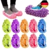 10-teilige Mop-Pantoffeln Schuh Reinigung Handtuch Bodenreinigung Waschbar Pantoffel Mop Fußreiniger Schuhwischer Bodenwischer