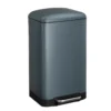 SONGMICS Mülleimer, 30 Liter Abfalleimer, Treteimer Aus Stahl, Mit Inneneimer Und Deckel, Softclose, Luftdicht Rauchgrau LTB01GS