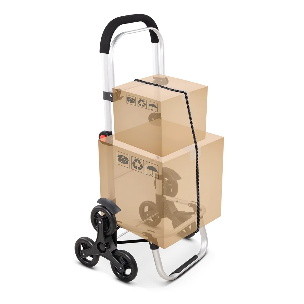 Monzana 2in1 Einkaufstrolley 30kg Klappbar Abnehmbare Tasche 6 Rollen Kühltasche Einkaufswagen Einkaufshilfe Treppensteiger , Farbe:Grau 8 Monzana 2in1 Einkaufstrolley 30kg Klappbar Abnehmbare Tasche 6 Rollen Kühltasche Einkaufswagen Einkaufshilfe Treppensteiger , Farbe:Grau – Bild 8