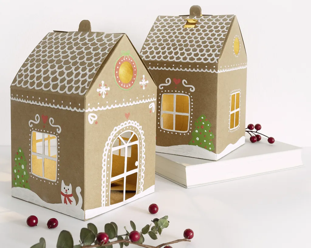 Folia Kraftkarton-Häuschen 110 X 110 X 190 Mm 3 Folia Kraftkarton-Häuschen 110 X 110 X 190 Mm – Bild 3