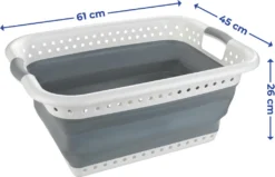 Wenko Wäschekorb Faltbar Weiß-grau 15 Wenko Wäschekorb Faltbar Weiß-grau -Leifheit || Vileda || Wenko Verkaufsgeschäft c779cec890b9bc3272c17ae50b92cdde