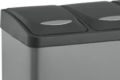 SVITA TC3X8 24L Treteimer Abfalleimer Mülleimer Mülltrennung Edelstahl Grau -Leifheit || Vileda || Wenko Verkaufsgeschäft c8840751cad6523557cf898b99f65758