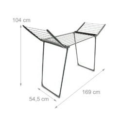 Relaxdays Standtrockner Klappbar Schwarz -Leifheit || Vileda || Wenko Verkaufsgeschäft c90124f00cd88f964c63bd36e689ac53