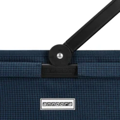 Anndora Einkaufskorb - Henkelkorb Blau Hahnentritt48 Cm Breit - Hahnentritt -Leifheit || Vileda || Wenko Verkaufsgeschäft c91a56079c6e1c602a97d4025da26ff0