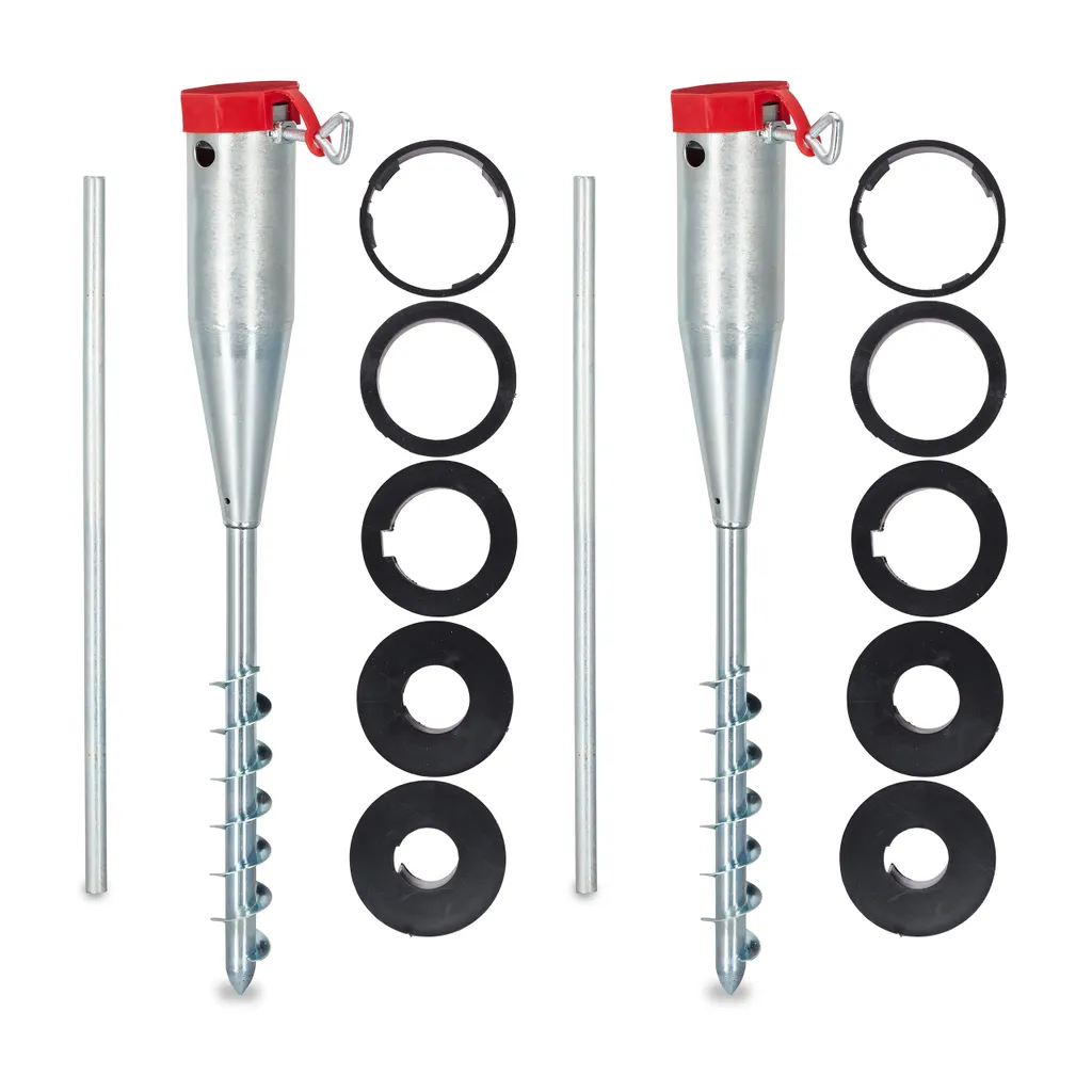 Relaxdays 2 X Bodenhülse Sonnenschirm 25 - 55 Mm 1 Relaxdays 2 X Bodenhülse Sonnenschirm 25 - 55 Mm