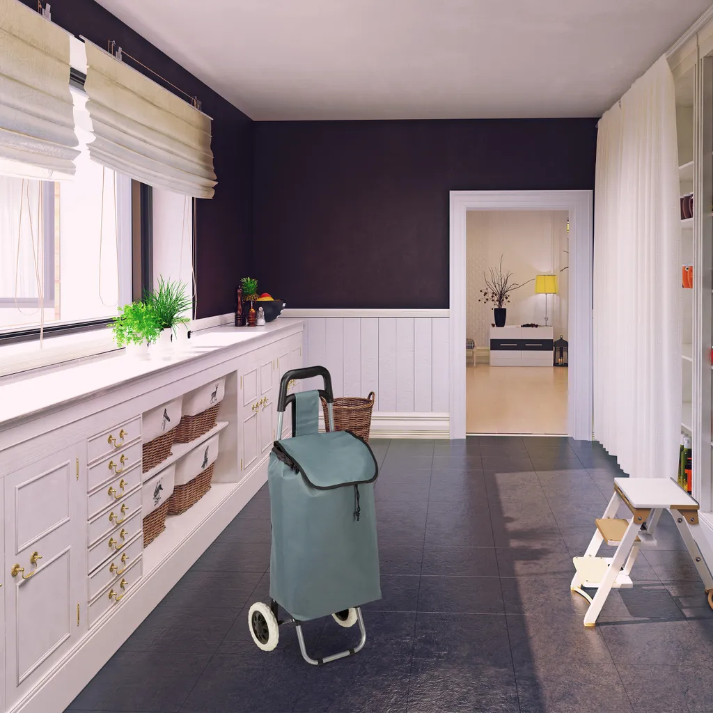 Relaxdays Einkaufstrolley Klappbar 2 Relaxdays Einkaufstrolley Klappbar – Bild 2