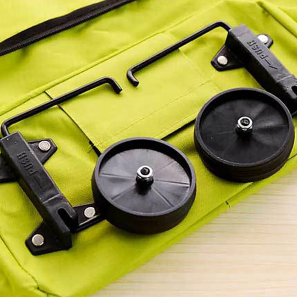 Einkaufstrolley Klappbaren Rädern Stützen Faltbar Leicht Wasserabweisend Tasche Einkaufstasche Picknicktasche Haushaltstrolley Tug Bag Grün 2 Einkaufstrolley Klappbaren Rädern Stützen Faltbar Leicht Wasserabweisend Tasche Einkaufstasche Picknicktasche Haushaltstrolley Tug Bag Grün – Bild 2