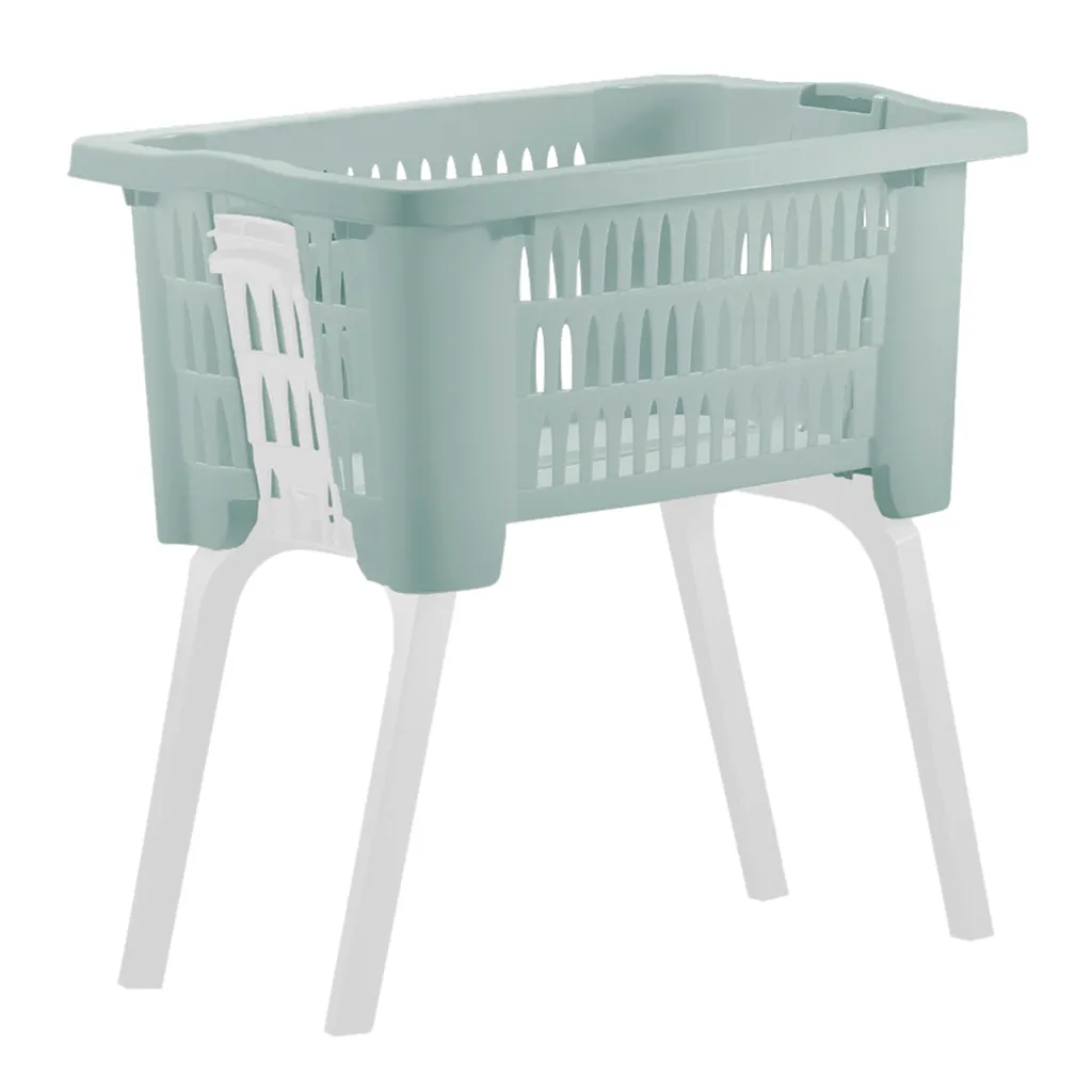 Deuba Wäschekorb Klappbare Standfüße Tragegriff 38L Badezimmer Wäschesammler Waschbehälter Aufbewahrungskorb Kunststoff, Farbe:grün 1 Deuba Wäschekorb Klappbare Standfüße Tragegriff 38L Badezimmer Wäschesammler Waschbehälter Aufbewahrungskorb Kunststoff, Farbe:grün