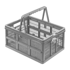 2X Einkaufskorb Mit Griffen Klappbox EMMA 18,5L Grau Keeeper 38x28x21 -Leifheit || Vileda || Wenko Verkaufsgeschäft ca54eff143ef4751734e16b721facf78