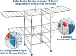 Wenko Wäschetrockner Edelstahl Mobil -Leifheit || Vileda || Wenko Verkaufsgeschäft cad89501b8bbfdf901fa2845d98eac97