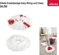 Vileda Ersatzbezüge Easy Wring Und Clean Ersatz Bezug Ersatzbezug 2er-Set