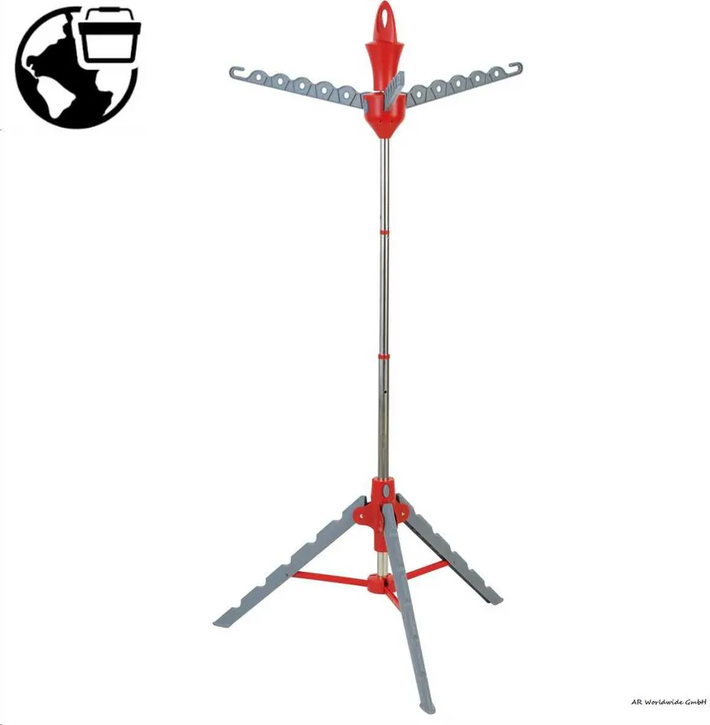 EASYmaxx Wäscheständer Grau/rot Wäscheständer Klappbar Vario Platzsparend Universal Aufbewahrung Wäsche Trocknen 8 EASYmaxx Wäscheständer Grau/rot Wäscheständer Klappbar Vario Platzsparend Universal Aufbewahrung Wäsche Trocknen – Bild 8