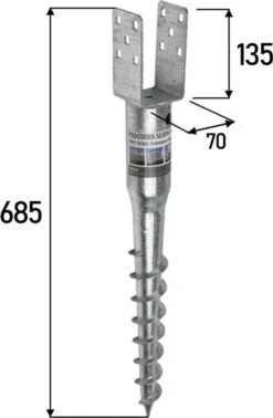 Bodenhülse Eindrehhülse Pfostenträger 70x685mm -Leifheit || Vileda || Wenko Verkaufsgeschäft cc366476e6fc79c0eb33f695a0506df3