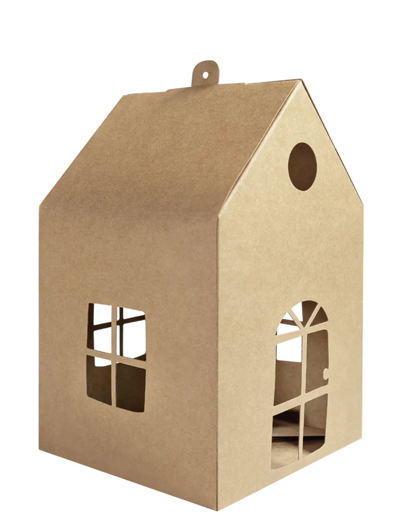 Folia Kraftkarton-Häuschen 110 X 110 X 190 Mm 1 Folia Kraftkarton-Häuschen 110 X 110 X 190 Mm
