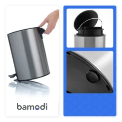 Bamodi Kosmetikeimer – 3l-Edelstahl-Treteimer Mit Absenkautomatik – Silber (gebürstet) 10 Bamodi Kosmetikeimer – 3l-Edelstahl-Treteimer Mit Absenkautomatik – Silber (gebürstet) -Leifheit || Vileda || Wenko Verkaufsgeschäft d0c14e0298d973920bbcd453ac4f36a7