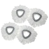 Vhbw 4x Wischbezug Kompatibel Mit Vileda Easy Wring & Clean, Turbo Easy Wring Wischmopp - Ersatzkopf, Mikrofaser, Schwarz, Weiß