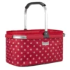 Anndora Einkaufskorb - Rot-weiß Mit Punkten RÖDVITA (22 Liter) - RÖDVITA