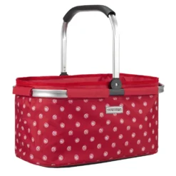 Anndora Einkaufskorb - Rot-weiß Mit Punkten RÖDVITA (22 Liter) - RÖDVITA