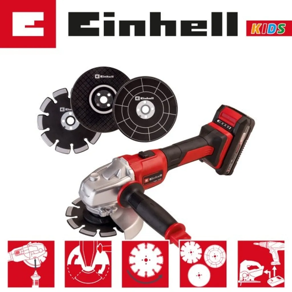 Einhell KIDS Spielzeug Winkelschleifer Axxio 30x14x18 Cm Kunststoff 7 Einhell KIDS Spielzeug Winkelschleifer Axxio 30x14x18 Cm Kunststoff – Bild 7