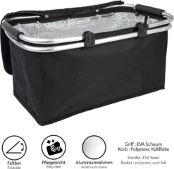 ONVAYA® Einkaufskorb Faltbar Mit Kühlfunktion | Schwarz | 2 Stück | Faltkorb Mit Deckel | Isolierkorb | Einkaufstasche | Klappkorb | Thermokorb Klappbar 11 ONVAYA® Einkaufskorb Faltbar Mit Kühlfunktion | Schwarz | 2 Stück | Faltkorb Mit Deckel | Isolierkorb | Einkaufstasche | Klappkorb | Thermokorb Klappbar -Leifheit || Vileda || Wenko Verkaufsgeschäft d1cc3755245430a1ed754fa0a74882ea