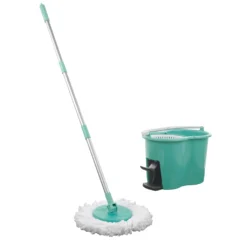 Wischmop Bodenwischer Set 2 Kammer Power Filtersystem Wischen Putzeimer Mopp NEU