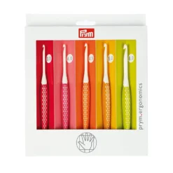 Prym Woll-Häkelnadel Ergonomics Set 3,5 - 6,0 Mm