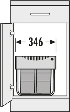 Hailo Tandem 5. Abfallsammler, Hellgrau. - Mülleimer -Leifheit || Vileda || Wenko Verkaufsgeschäft d503789a30e064d4f3089e2b5e02de73