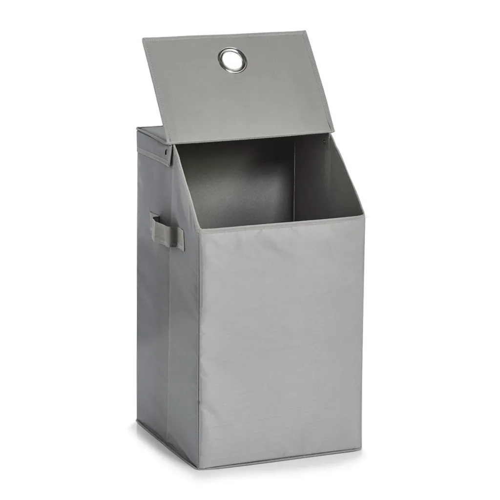 Zeller Wäschesammler, Polyester, Anthrazit, Farbe:hellgrau 3 Zeller Wäschesammler, Polyester, Anthrazit, Farbe:hellgrau – Bild 3