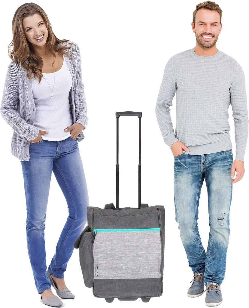 Trolley Einkaufstrolley Einkaufsroller Alessandro Pro Shopper Mit Stabilem Stand Einkaufstrolly Einkaufstasche Saunatrolley Trolly 38L 12894 Two Tone Grey Grau 3 Trolley Einkaufstrolley Einkaufsroller Alessandro Pro Shopper Mit Stabilem Stand Einkaufstrolly Einkaufstasche Saunatrolley Trolly 38L 12894 Two Tone Grey Grau – Bild 3