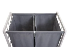 Wäschesammler MCW-B60, Laundry Wäschebox Wäschekorb, Massiv-Holz 2 Fächer 60x60x33cm 68l Shabby Weiß, Bezug Grau 13 Wäschesammler MCW-B60, Laundry Wäschebox Wäschekorb, Massiv-Holz 2 Fächer 60x60x33cm 68l Shabby Weiß, Bezug Grau -Leifheit || Vileda || Wenko Verkaufsgeschäft d6c7f7078b0c316fdffae0c681a23705