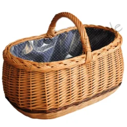 YULKA Einkaufskorb Weidenkorb Autokorb Weide Korn Korb (L) 45 X (B) 32 X (H) 21/32