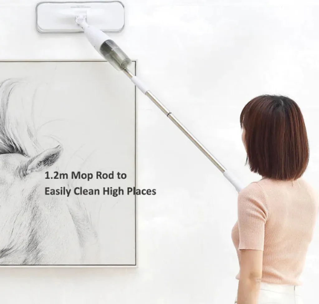 Deerma TB500 Mop Mit Wasserspray, 360° Drehung, 350ml Behälter, 1x Reinigungstuch 5 Deerma TB500 Mop Mit Wasserspray, 360° Drehung, 350ml Behälter, 1x Reinigungstuch – Bild 5