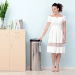 HOMCOM Edelstahl Automatik Sensor Mülleimer Abfalleimer IR Sensor Mit/ohne Inneneimer Rund 50 L 12 HOMCOM Edelstahl Automatik Sensor Mülleimer Abfalleimer IR Sensor Mit/ohne Inneneimer Rund 50 L -Leifheit || Vileda || Wenko Verkaufsgeschäft db50efd8bb875678cf5eb8ae7934f40b