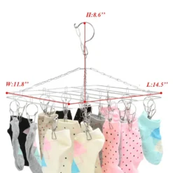 Edelstahl Sockentrockner Wäscheständer Drehhaken, Winddicht, Kleiderbügel Für Socken, Unterwäsche, BHS, Babykleidung, Handschuhe (20 Wäscheklammern) 21 Edelstahl Sockentrockner Wäscheständer Drehhaken, Winddicht, Kleiderbügel Für Socken, Unterwäsche, BHS, Babykleidung, Handschuhe (20 Wäscheklammern) -Leifheit || Vileda || Wenko Verkaufsgeschäft dbef542d79bef88af4abbea622b7afb7