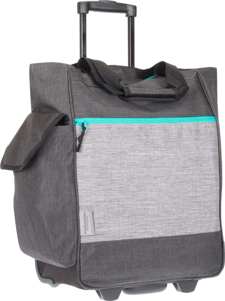 Trolley Einkaufstrolley Einkaufsroller Alessandro Pro Shopper Mit Stabilem Stand Einkaufstrolly Einkaufstasche Saunatrolley Trolly 38L 12894 Two Tone Grey Grau 12 Trolley Einkaufstrolley Einkaufsroller Alessandro Pro Shopper Mit Stabilem Stand Einkaufstrolly Einkaufstasche Saunatrolley Trolly 38L 12894 Two Tone Grey Grau – Bild 12