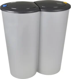 Deuba Mülleimer 50 L Duo 2fach Trennsystem 2x25L Druckknopf-Automatik Küche Abfalleimer Müllbehälter Mülltrennung Büro, Farbe:schwarz - Black - Noir 29 Deuba Mülleimer 50 L Duo 2fach Trennsystem 2x25L Druckknopf-Automatik Küche Abfalleimer Müllbehälter Mülltrennung Büro, Farbe:schwarz - Black - Noir -Leifheit || Vileda || Wenko Verkaufsgeschäft dbfc5776a4283131c6caa4ff6c830b83