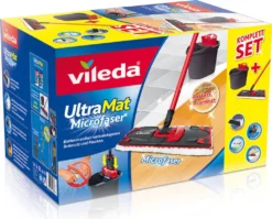 Vileda ULTRAMAX Komplett-Set Bodenwischer Und Eimer PowerPresse