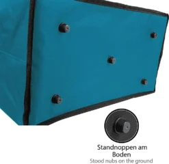 ONVAYA® Einkaufskorb Faltbar Mit Kühlfunktion | Petrol | Faltkorb Mit Deckel | Isolierkorb | Einkaufstasche | Klappkorb | Thermokorb Klappbar -Leifheit || Vileda || Wenko Verkaufsgeschäft dea035dc90706cffbd6eeefc6ee56651