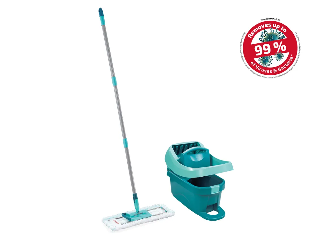 Leifheit Set Wischtuchpresse Profi XL Mit Rollen Und Bodenwischer 2 Leifheit Set Wischtuchpresse Profi XL Mit Rollen Und Bodenwischer – Bild 2