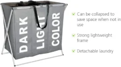 Wenko Wäschesammler Trio Grau -Leifheit || Vileda || Wenko Verkaufsgeschäft e0070e94af24021b5f4f8b0dbb2f05f5