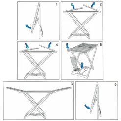 ProGarden Wäscheständer Standtrockner Flügelwäscheständer Wäschetrockner Mit Flügeln Klappbar Schwarz XXL -Leifheit || Vileda || Wenko Verkaufsgeschäft e08204f5981766db2f9a9d9c1b85210d